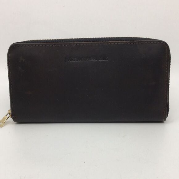 Portland Leather Goods Grizzly Zip Around Accordion Long Wallet - Picture 1 of 17